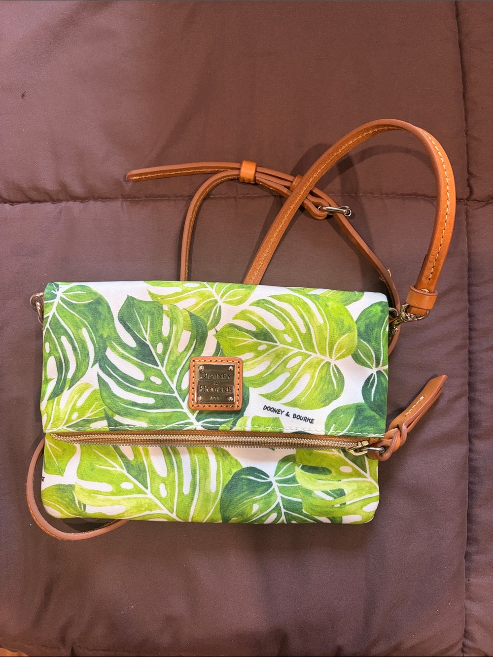 DOONEY & BOURKE Banana Leaf Fold Over Crossbody